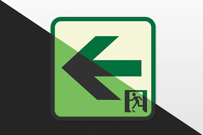 蓄光路面標示ノンスリップシート